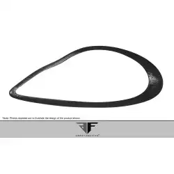 2010-2013 Porsche Panamera Carbon AF-1 Wide Body Eye Lids ( CFP ) - 2 Piece (S) image - 5