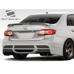 2011-2013 Toyota Corolla Duraflex W-1 Rear Bumper - 1 Piece image - 3