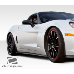 2005-2013 Chevrolet Corvette C6 Duraflex GT500 Side Skirt Splitters - 2 Piece image - 3