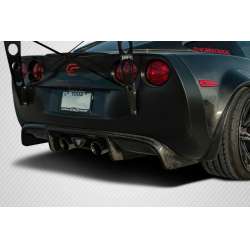 2005-2013 Chevrolet Corvette C6 Carbon Creations GT500 Rear Diffuser - 1 Piece image - 5
