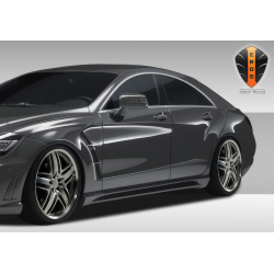 2012-2015 Mercedes CLS Class C218 W218 Eros Version 1 Side Skirts Rocker Panels - 2 Piece image - 4