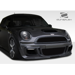 2007-2013 Mini Cooper Hatchback R56 Clubman R55 2009-2015 Cooper convertible R57 2012-2015 Cooper Coupe / Roadster R58 R59 Duraflex DL-R Front Bumper - 3 Piece image - 3