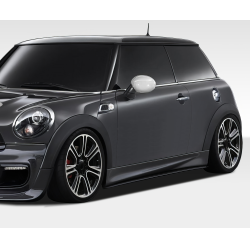 2007-2013 Mini Cooper Hatchback R56 2009-2015 Cooper convertible R57 2012-2015 Cooper Coupe / Roadster R58 R59 Duraflex DL-R Side Skirt Splitters - 2 Piece image - 1