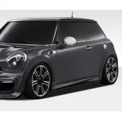 2007-2013 Mini Cooper Hatchback R56 2009-2015 Cooper convertible R57 2012-2015 Cooper Coupe / Roadster R58 R59 DL-R Side Skirt Splitters - 2 Piece image - 1