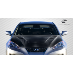 2010-2012 Hyundai Genesis Coupe 2DR Carbon Creations Vader Hood - 1 Piece image - 1