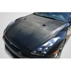 2009-2016 Nissan GT-R R35 OEM Look Hood - 1 Piece image - 1
