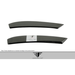 2011-2016 BMW 5 Series F10 4DR Carbon AF-3 Rear Add Ons Spat Extensions ( CFP ) - 2 Piece (S) image - 5