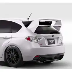 2008-2011 Subaru Impreza 5DR 2008-2014 Subaru WRX STI 5DR WRC Look Rear Wing Trunk Lid Spoiler - 1 Piece image - 3