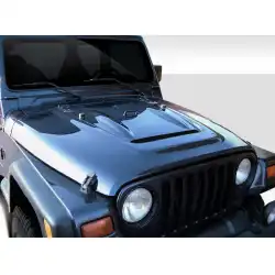 1997-2006 Jeep Wrangler Heat Reduction Hood (must be used with highline fenders) - 1 Piece image - 6