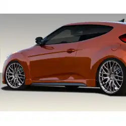 2012-2017 Hyundai Veloster Turbo Look Side Skirts Rocker Panels - 2 Piece image - 1