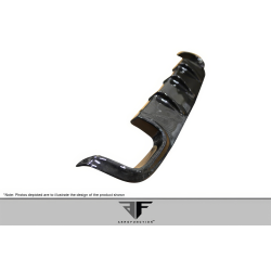 2010-2013 Mercedes E Class W212 AMG Sport Carbon AF-3 Rear Diffuser ( CFP ) - 1 Piece image - 5