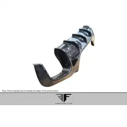 2006-2010 BMW M6 E63 E64 Convertible / 2DR Carbon AF-1 Rear Diffuser ( CFP ) - 1 Piece image - 4