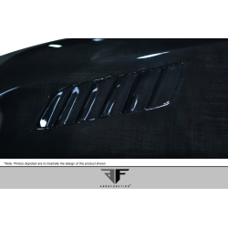 2007-2010 BMW 3 Series E92 2dr E93 Convertible Carbon AF-1 Hood ( CFP ) - 1 Piece image - 12