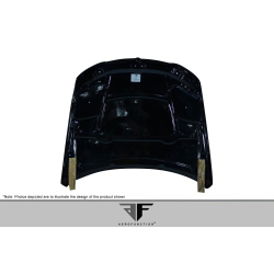 2006-2008 BMW 3 Series E90 4DR Carbon AF-1 Hood ( CFP ) - 1 Piece image - 3