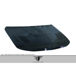 2006-2008 BMW 3 Series E90 4DR Carbon AF-1 Hood ( CFP ) - 1 Piece image - 6