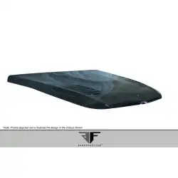 2006-2008 BMW 3 Series E90 4DR Carbon AF-1 Hood ( CFP ) - 1 Piece image - 6