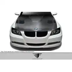 2006-2008 BMW 3 Series E90 4DR Carbon AF-1 Hood ( CFP ) - 1 Piece image - 7