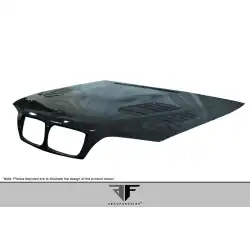 2002-2005 BMW 3 Series E46 4DR Carbon AF-2 Hood ( CFP ) - 1 Piece image - 2
