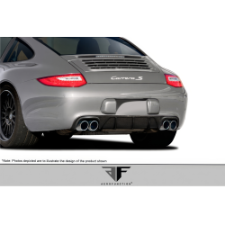 2009-2011 Porsche 911 Carrera 997 C2 C2S C4 C4S Targa 4 Targa 4S Cabriolet Carbon AF-2 Rear Diffuser ( CFP ) - 1 Piece image - 2