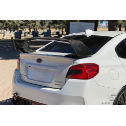 2008-2011 Subaru Impreza / 08-18 WRX STI 4DR Carbon Creations STI Look Trunk Lid Spoiler Wing - 1 Piece image - 4