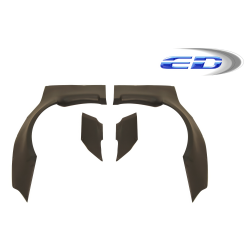 2013-2016 Scion FR-S Duraflex GT500 Wide Body Kit (+45 mm Front, +70mm Rear) - 12 Piece image - 7