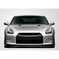 2009-2011 Nissan GT-R R35 Eros Version 5 Front Lip Under Spoiler Air Dam - 1 Piece image - 2