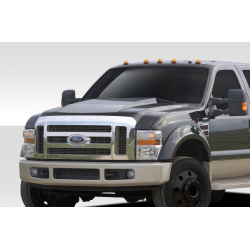 2008-2010 Ford Super Duty F250 F350 F450 Duraflex Cowl Hood - 1 Piece image - 1