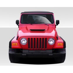 1997-2006 Jeep Wrangler Duraflex CVX Hood (non highline fenders) - 1 Piece image - 1