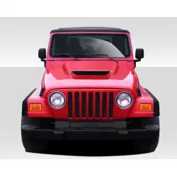1997-2006 Jeep Wrangler CVX Hood (non highline fenders) - 1 Piece image - 1