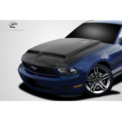 2010-2012 Ford Mustang Carbon Creations GT500 Hood - 1 Piece image - 2