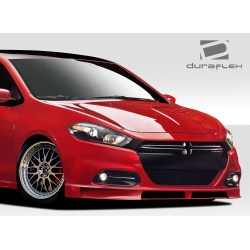 2013-2016 Dodge Dart Duraflex Racer Front Lip Under Spoiler Air Dam - 1 Piece image - 3