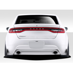 2013-2016 Dodge Dart Duraflex Racer Rear Lip Under Spoiler Air Dam (dual exhaust) - 1 Piece image - 1