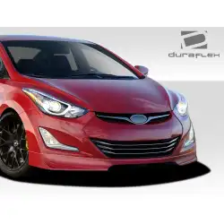 2011-2013 Hyundai Elantra Racer Front Lip Under Spoiler Air Dam - 1 Piece image - 9