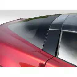 2005-2013 Chevrolet Corvette C6 Stingray Look Roof Window Rail Halo Kit - 3 Piece image - 3