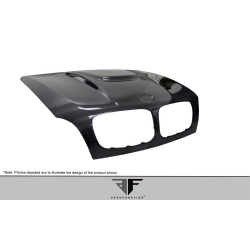 2008-2014 BMW X6 X6M E71 2007-2013 BMW X5 E70 Carbon AF-5 Hood ( CFP ) - 1 Piece image - 6