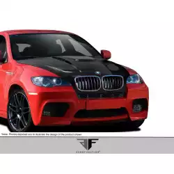 2008-2014 BMW X6 X6M E71 2007-2013 BMW X5 E70 Carbon AF-5 Hood ( CFP ) - 1 Piece image - 8