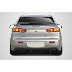 2008-2017 Mitsubishi Lancer 4DR Carbon Creations M Power Rear Diffuser - 1 Piece image - 1