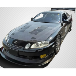 1992-2000 Lexus SC Series SC300 SC400 Carbon Creations TS-1 Hood - 1 Piece image - 1