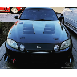 1992-2000 Lexus SC Series SC300 SC400 Carbon Creations TS-1 Hood - 1 Piece image - 3
