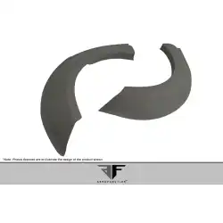 2004-2008 Lamborghini Gallardo AF-1 Wide Body Rear Fender Flares ( GFK ) - 2 Piece (S) image - 3