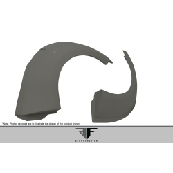 2004-2008 Lamborghini Gallardo AF-1 Wide Body Rear Fender Flares ( GFK ) - 2 Piece image - 5