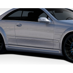 2003-2009 Mercedes CLK W209 Duraflex Black Series Look Wide Body Side Skirt Rocker Panels - 2 Piece image - 1
