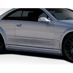 2003-2009 Mercedes CLK W209 Black Series Look Wide Body Side Skirt Rocker Panels - 2 Piece image - 1