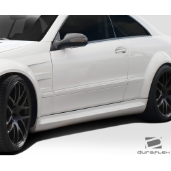 2003-2009 Mercedes CLK W209 Duraflex Black Series Look Wide Body Side Skirt Rocker Panels - 2 Piece image - 3