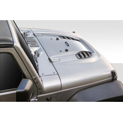 2007-2018 Jeep Wrangler Duraflex Power Dome Hood - 1 Piece image - 1