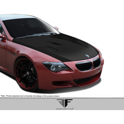 2004-2010 BMW 6 Series M6 E63 E64 Carbon AF-1 Hood ( CFP ) - 1 Piece image - 2