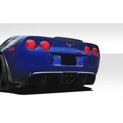 2005-2013 Chevrolet Corvette C6 Duraflex GT Racing Rear Diffuser - 5 Piece image - 1