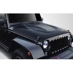 2007-2018 Jeep Wrangler Power Dome Hood - 1 Piece image - 1