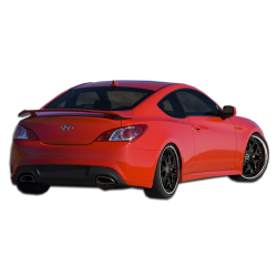 2010-2016 Hyundai Genesis Coupe 2DR Polyurethane K-Design Rear Add Ons Spat Bumper Extensions - 1 Piece (S) image - 1