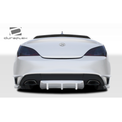2010-2016 Hyundai Genesis Coupe 2DR Duraflex TP-R Rear Lip Under Spoiler Air Dam with Rear Diffuser - 3 Piece image - 3
